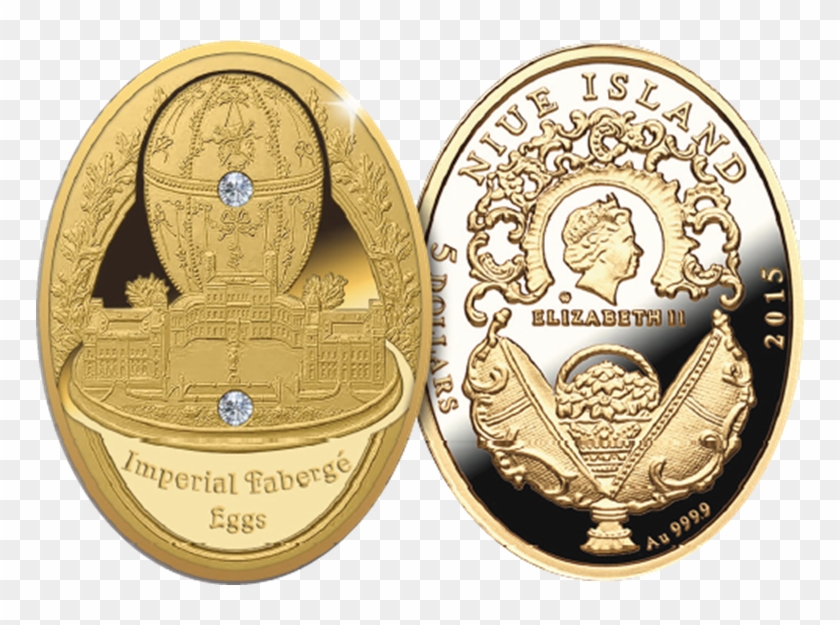 Niue 2015 Faberge Gatc Hina Palace Egg Proof Gold 6 - Coin Clipart