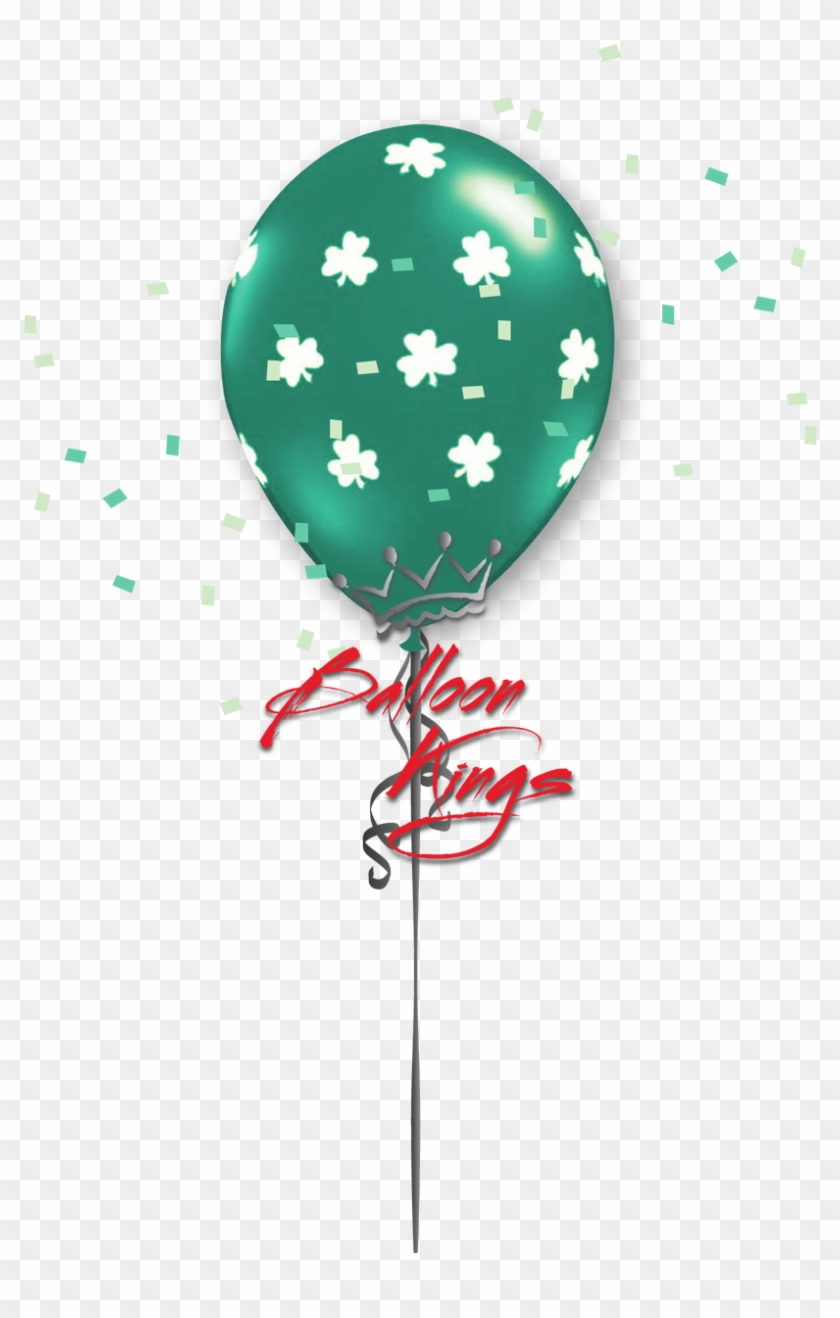 11in Latex Shamrocks - Polka Dots Balloon Clipart Png Transparent Png