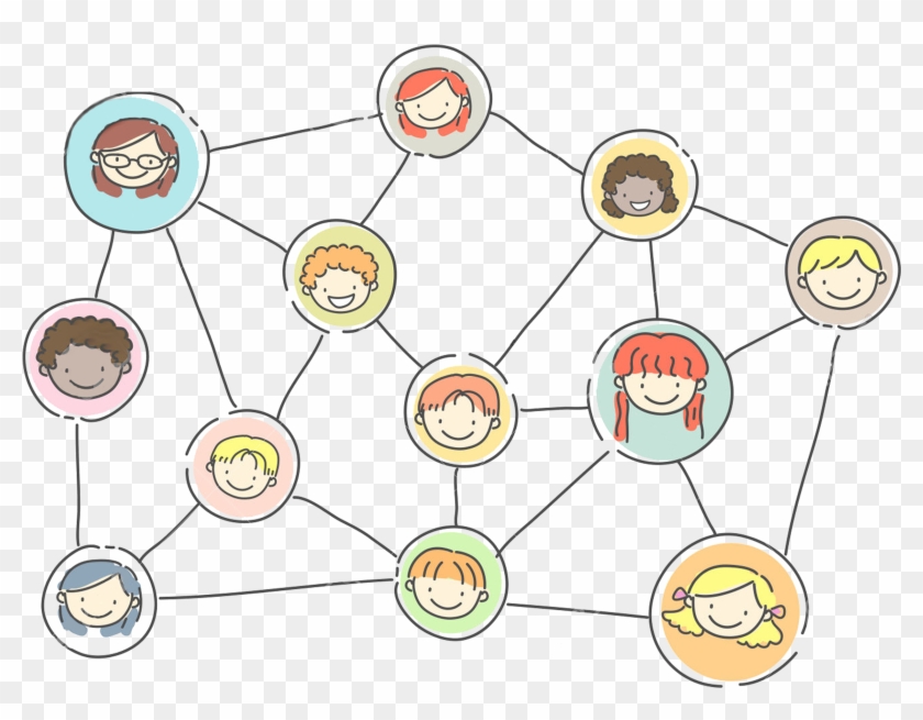 Social Network Graph Free Clipart