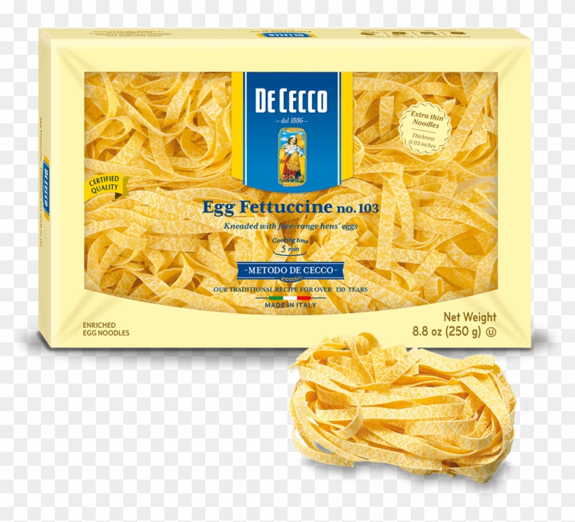 Egg Fettuccine No - De Cecco Egg Fettuccine Clipart