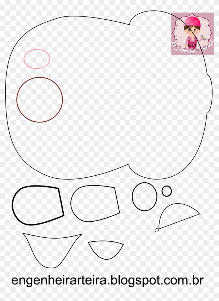 Molde Grátis Patati Patata Pano Feltro , Png Download - Patchcolagem Em Pano De Prato Clipart