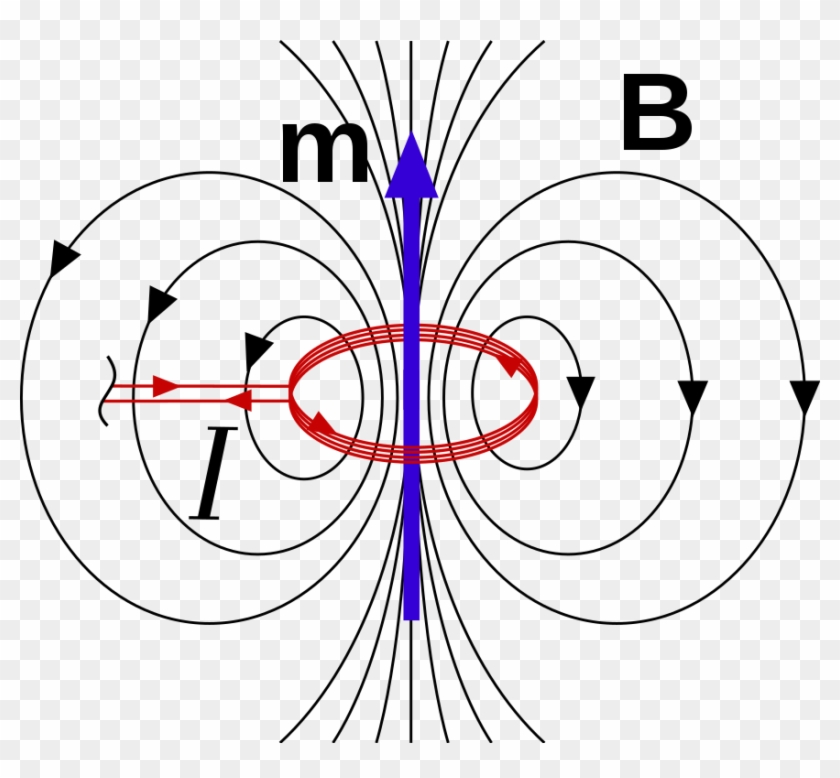 Magnetic Field Due To Current - Magnetic Field From Dipoles Clipart