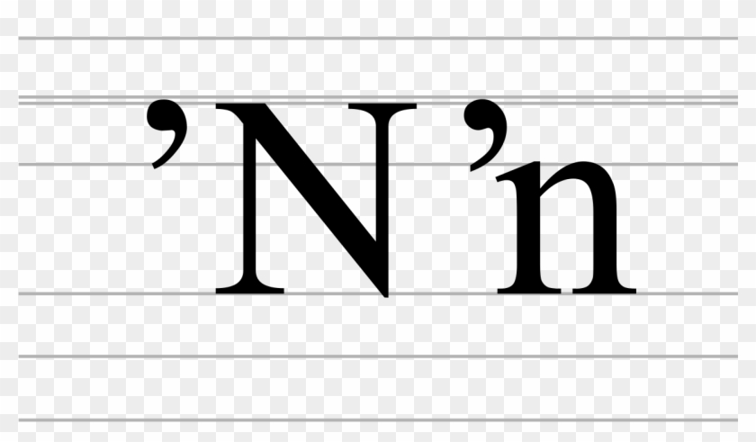 Latin Letter N Preceded By Apostrophe Clipart