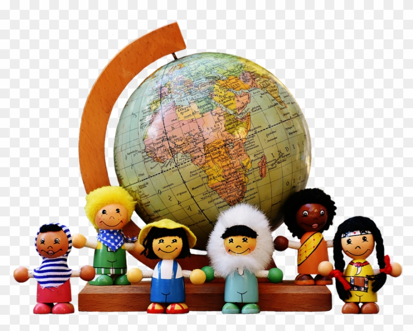 Different Nationalities Children Human Globe - No Clipart #4157767