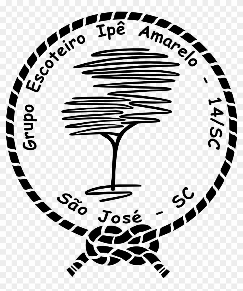 Logo Ipe Amarelo Preta - Flores De Lis Scout Clipart #4157937