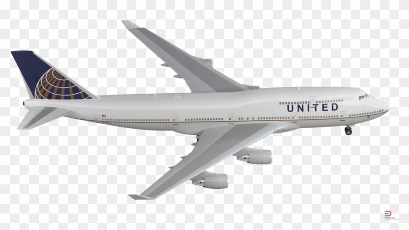 2 Boeing 747 400er United Rigged Royalty Free 3d Model - Boeing 747-400 Clipart
