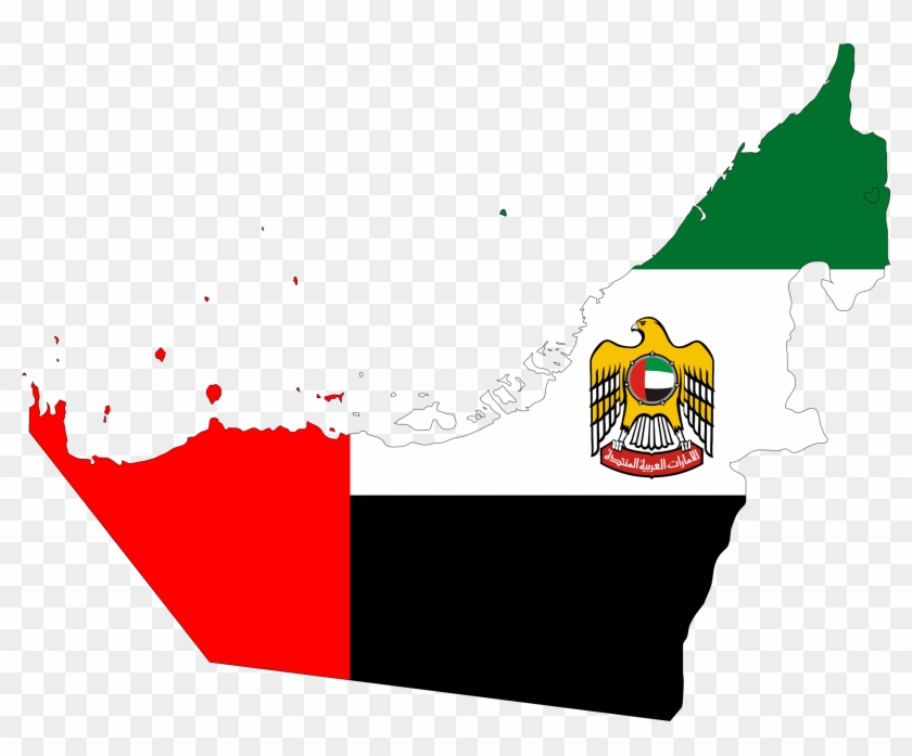 This Free Icons Png Design Of United Arab Emirates - United Arab Emirates Flag Map Clipart #4158690
