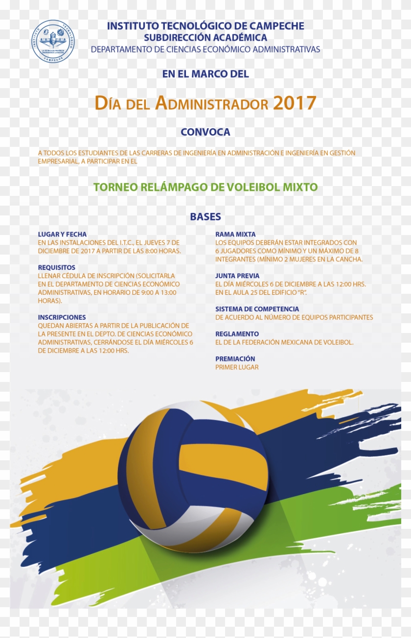 Cartel Torneo Relampago Voleibol - Logo Spike Volleyball Png Clipart