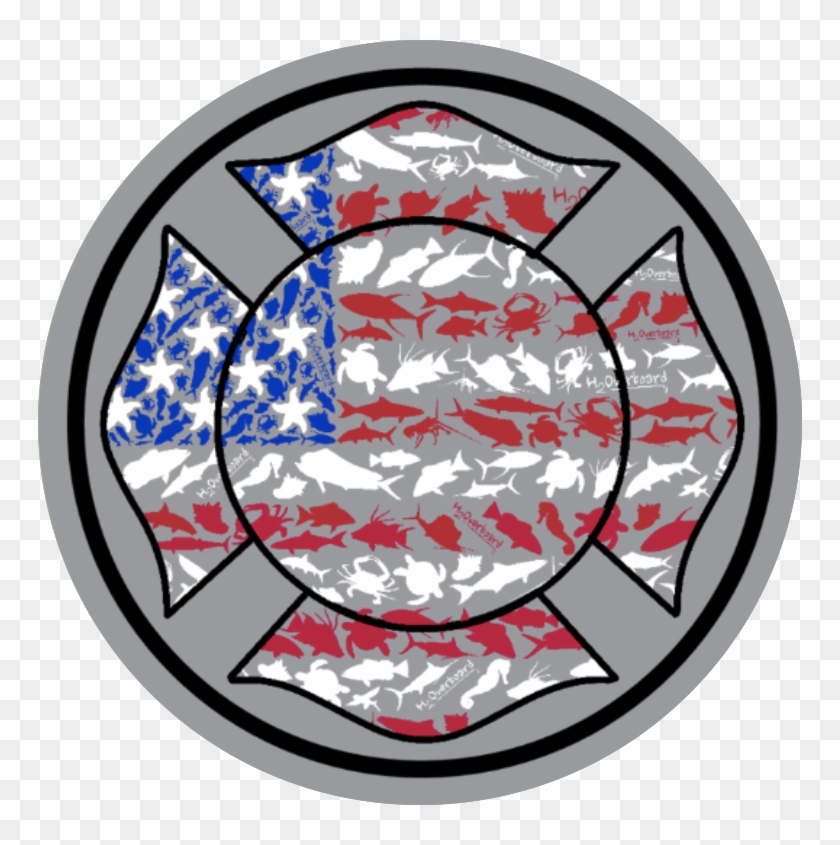 American Maltese Cross Sticker - Circle Clipart