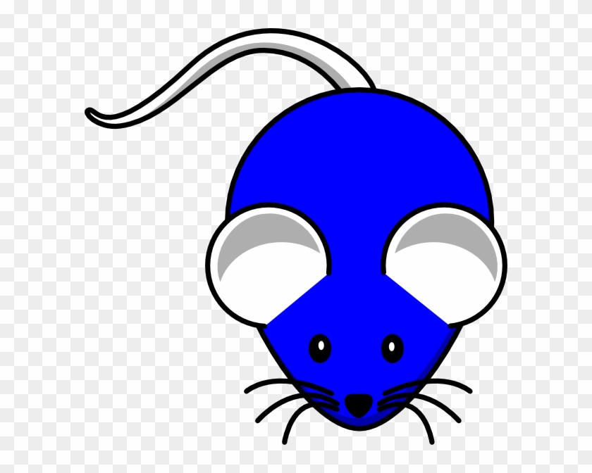 Blue White Mouse Svg Clip Arts 600 X 592 Px - Cute Mouse Clip Art - Png Download #4160279