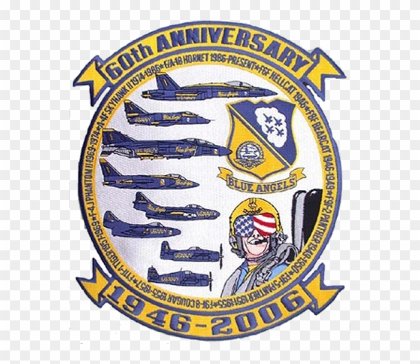 60th Anniversary Patch - Blue Angels Clipart