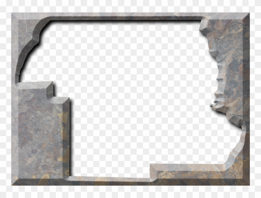 A Map Of Jackson With The Map Area Carved Out Of A - Picture Frame Clipart #4160927