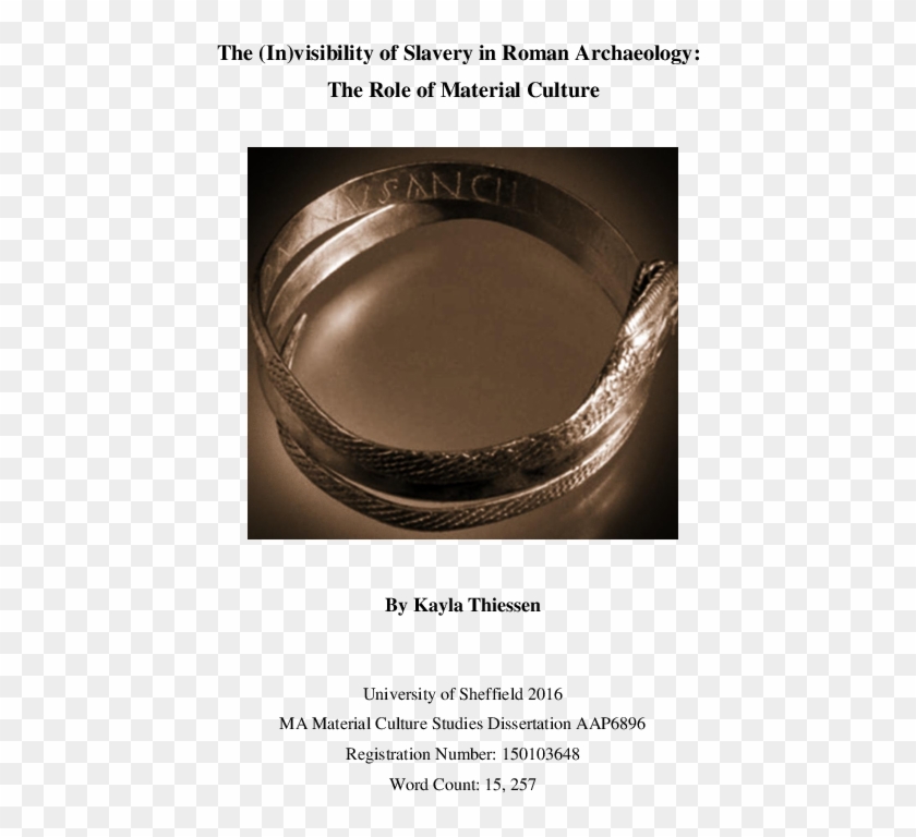 Pdf - Roman Slave Collar Clipart