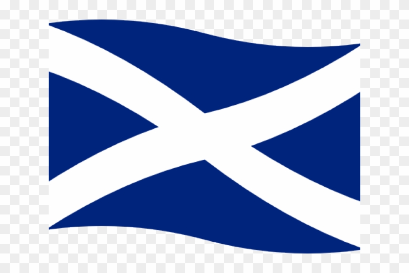 Scotland Flag Clipart Waving - Flag - Png Download