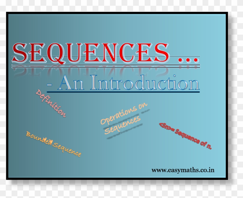 Sequences Introduction - Colorfulness Clipart #4162000