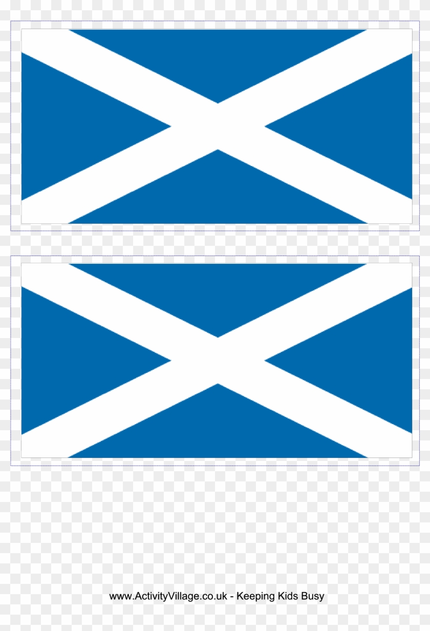 Free Printable Scotland Flag - Cobalt Blue Clipart