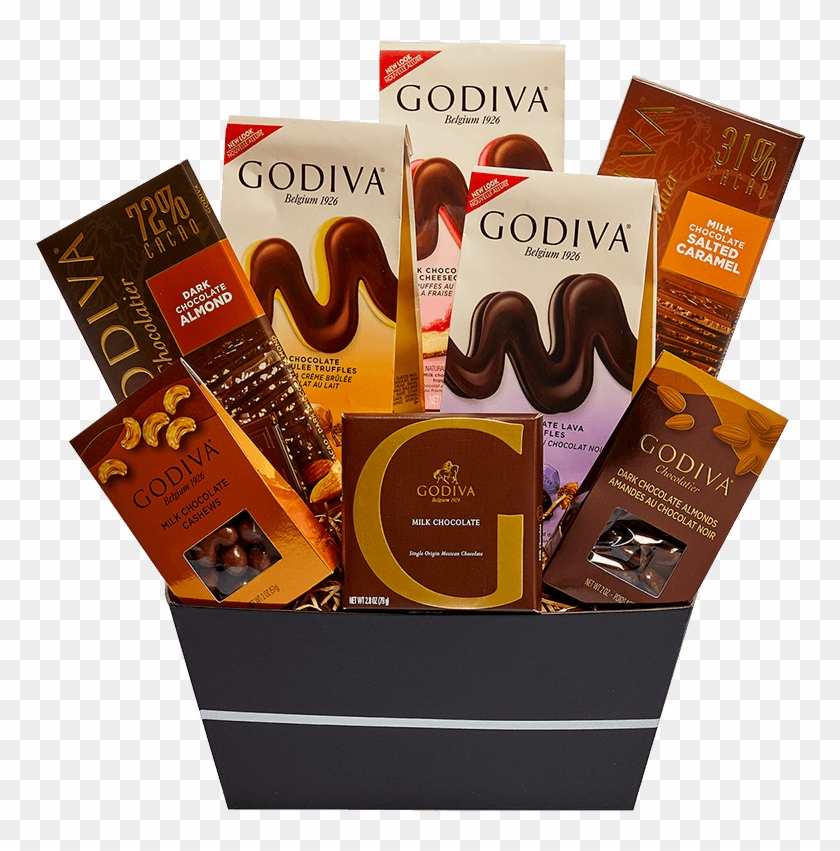 Glorious Godiva Basket Medium - Chocolate Clipart