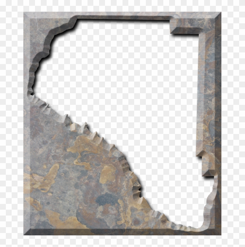 A Map Of Taylor With The Map Area Carved Out Of A Rough - Picture Frame Clipart #4162596