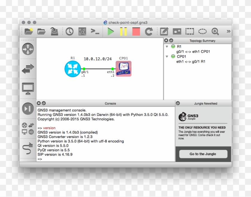 Check Point Ospf Top - Palo Alto Gns3 Lab Clipart