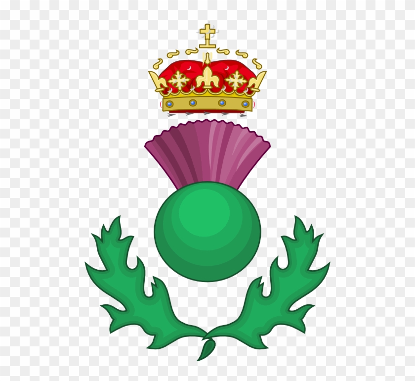 Scottish Thistle As A Heraldic Badge - Scotland Symbol Clipart #4162760