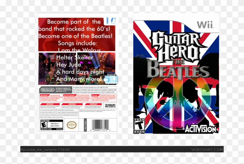 The Beatles Box Art Cover - Guitar Hero The Beatles Ps2 Clipart #4163525