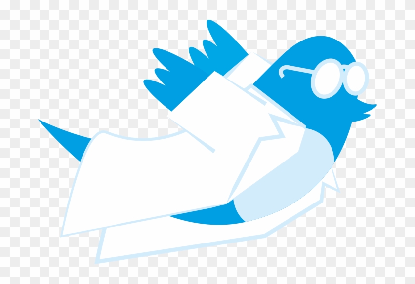 Image Of Twitter Icon As Scientist Clipart #4163729