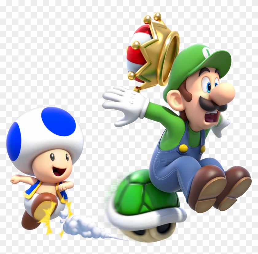 Mario Wallpaper Titled Luigi And Toad - Super Mario 3d World Toad And Luigi Clipart