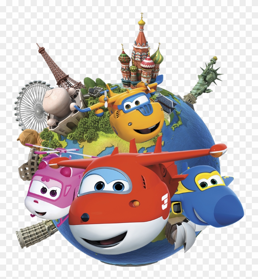 Acompaña A Jett Y Sus Compañeros En Sus Envíos Alrededor - Super Wings Clipart #4163956