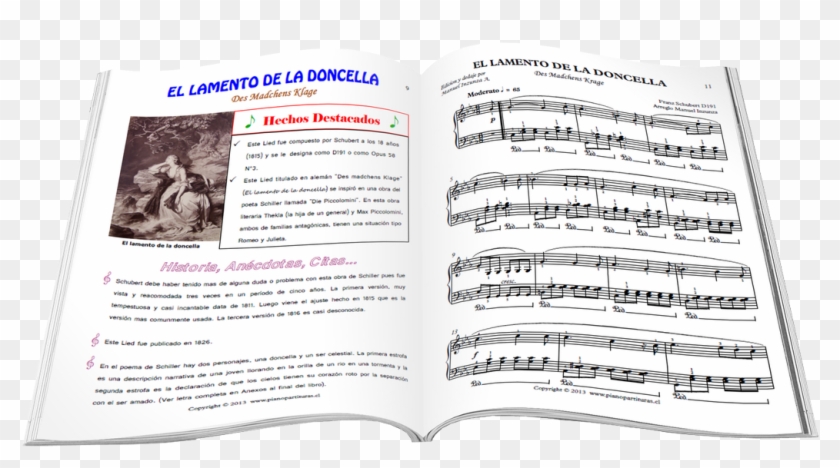 Lamento De La Doncella - Libro De Partituras Png Clipart