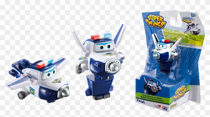 Super Wings Transform A Bots - Super Wings Transforming Paul Clipart