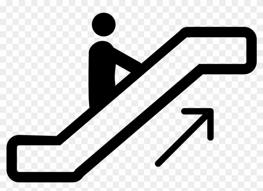 Png File Svg - Señal De Escaleras Electricas Clipart #4164507