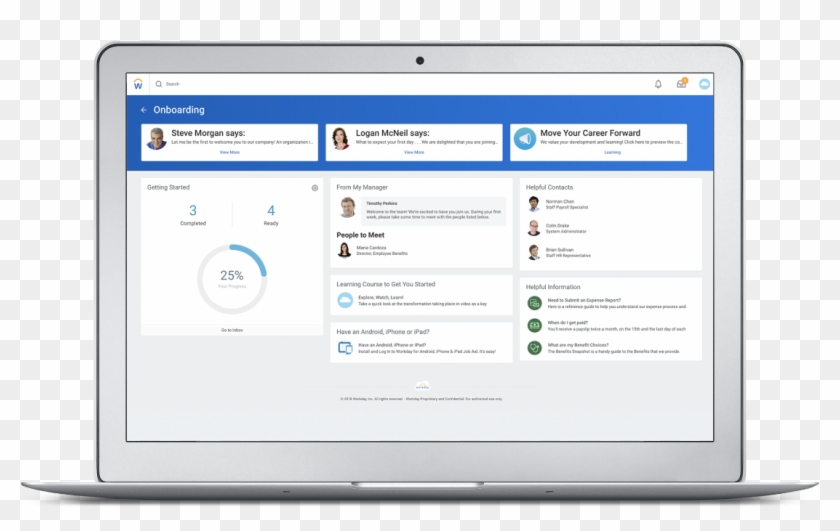 Build Talent Profiles From The Start To Help With Future - Workday Onboarding Clipart