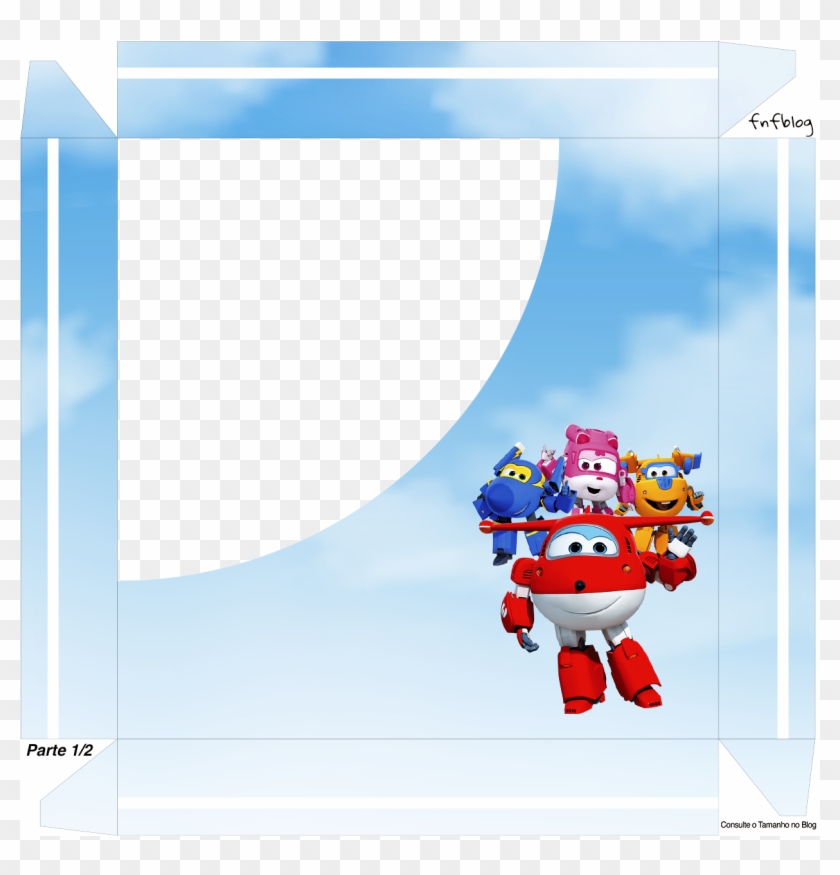 Moldura Super Wings Png - Super Wings Party Printable Clipart #4164913