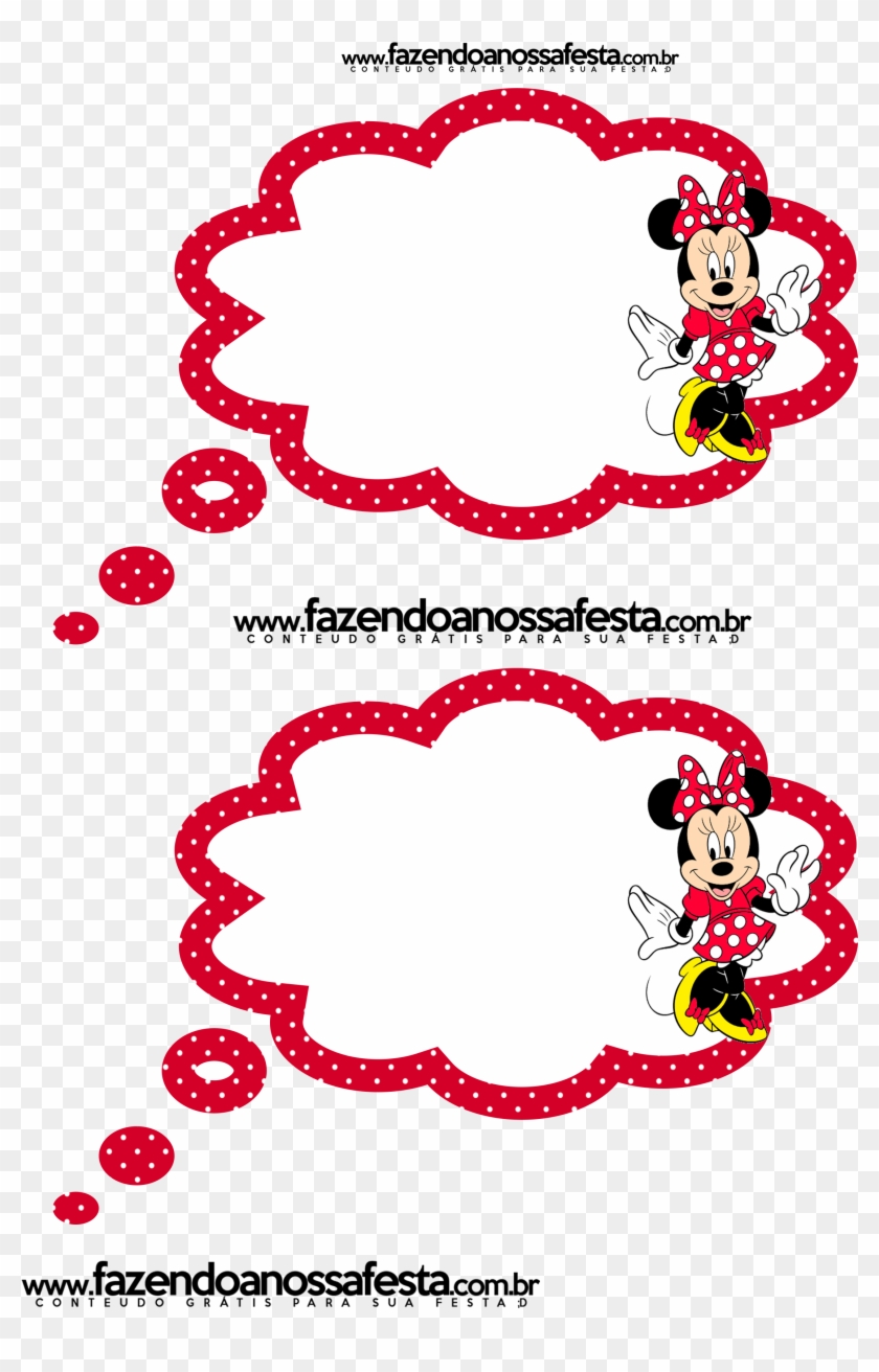Lindas Plaquinhas Divertidas Gratuitas Para Você Usar - Plaquinhas De Aniversario Minnie Clipart