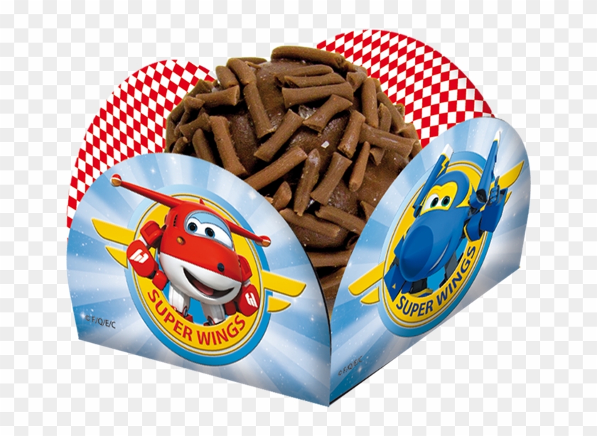Porta Forminha Para Doces Super Wings 40 Unidades Festcolor - Doces Da Galinha Pintadinha Clipart #4165219