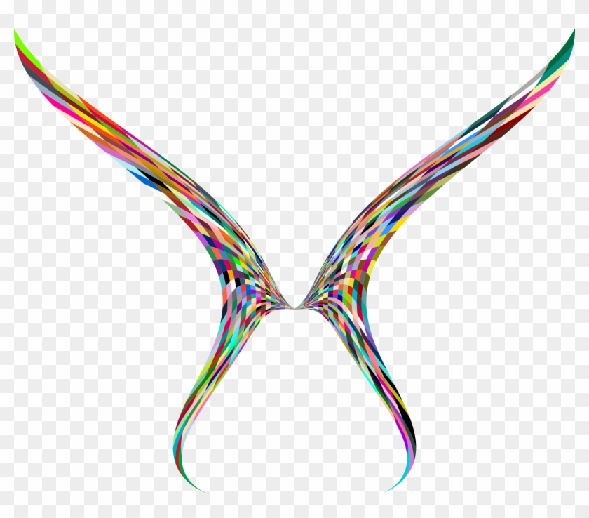 Geometric Butterfly Big Image Png - Geometric Wings Png Clipart #4165276