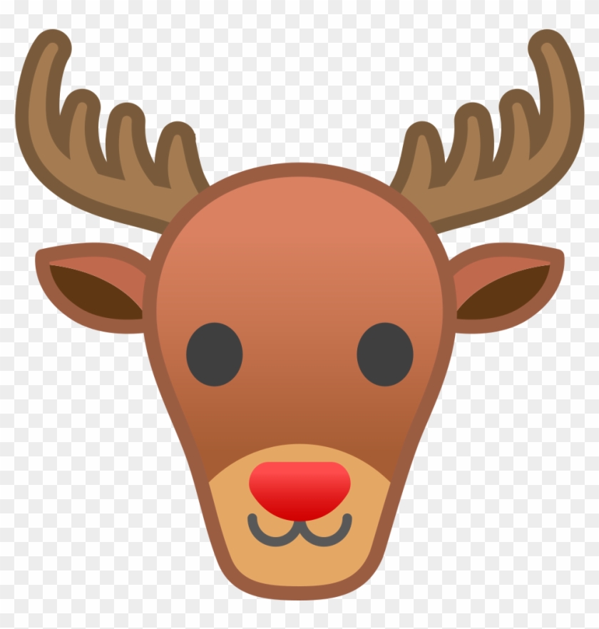Deer Icon - Reindeer Emoji Clipart