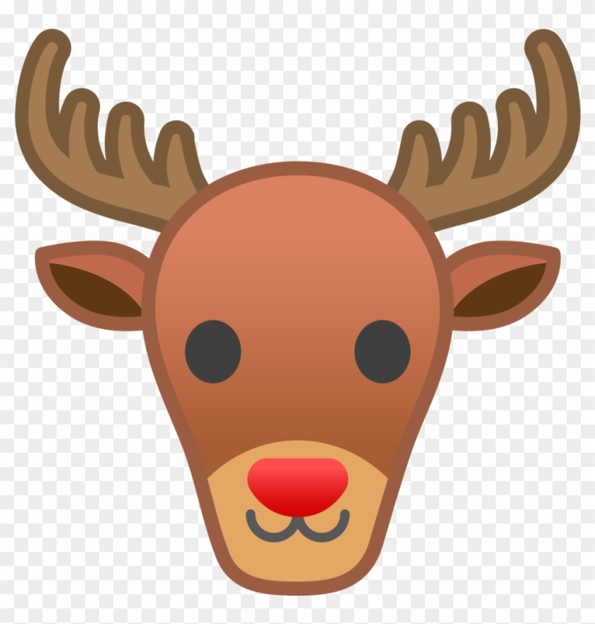 Deer Icon - Reindeer Emoji Clipart #4165308