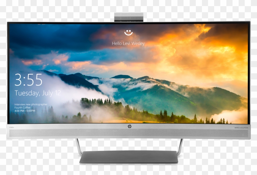 Review Hp Envy 24 Hp Envy 34 Curved Display , Png Download Clipart #4165523