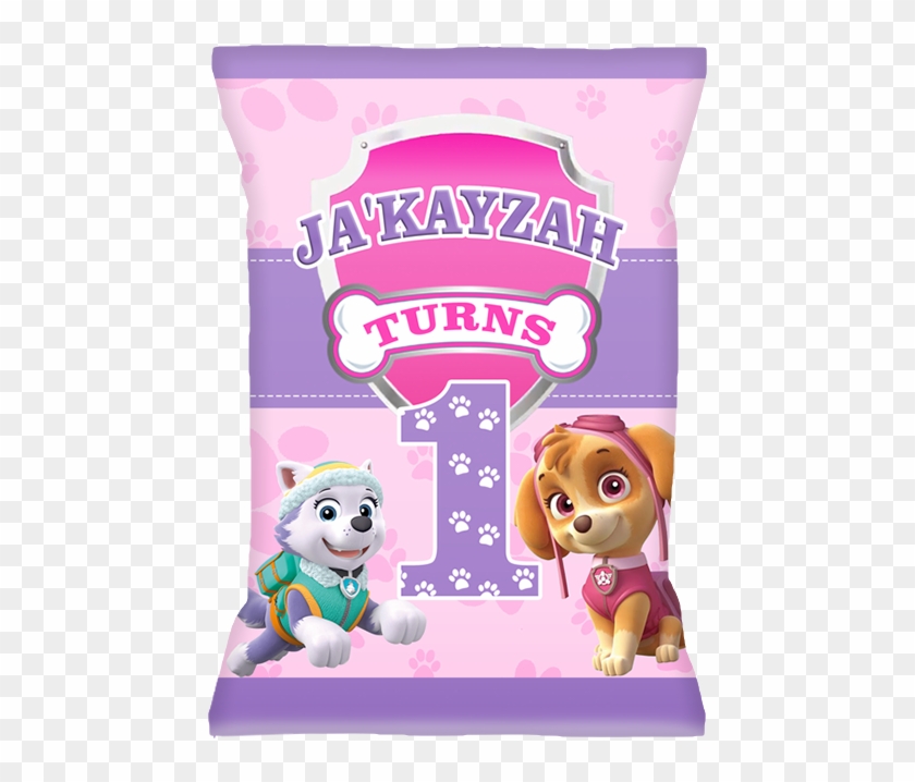 Sky Paw Patrol Chip Bag, Paw Patrol Party Favors, Paw - Cartoon Clipart