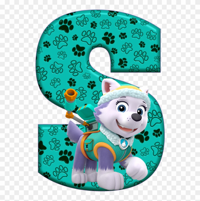 *✿**✿*s*✿**✿*de Alfabeto Decorativo - Alphabet Paw Patrol Everest Clipart #4165641