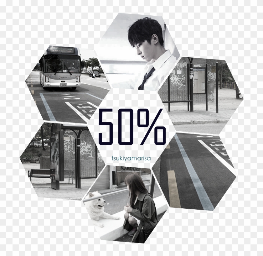 Fifty Percent - Bus Stop Clipart #4166130