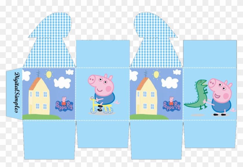 Clipart Houses Peppa Pig - Caixa Milk George Pig Para Imprimir - Png Download #4166563