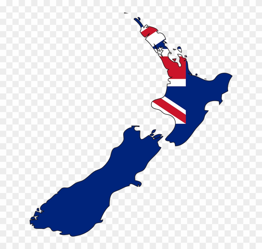 New Zealand, Map, Country, Flag, Geography - Rainbow Warrior Wreck Site Clipart #4166752