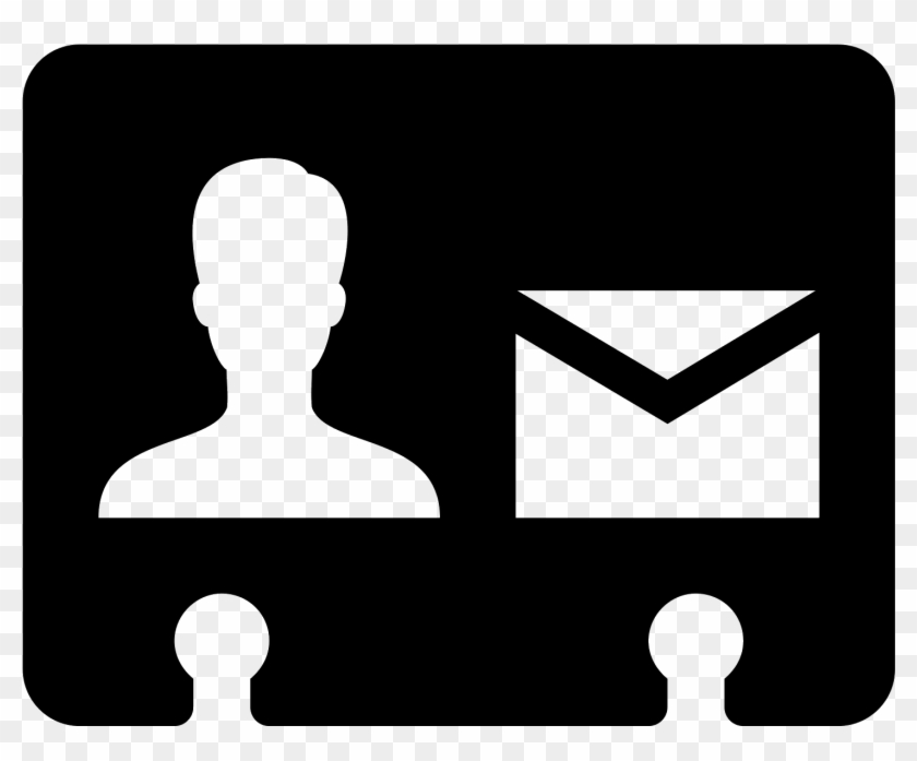 Mail Contact Filled Icon Clipart #4166756