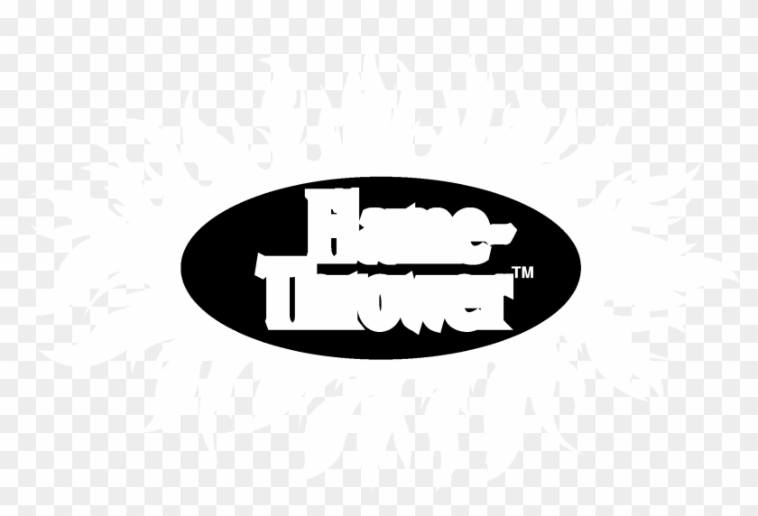 Flame Thrower Logo Black And White - Illustration Clipart #4166871