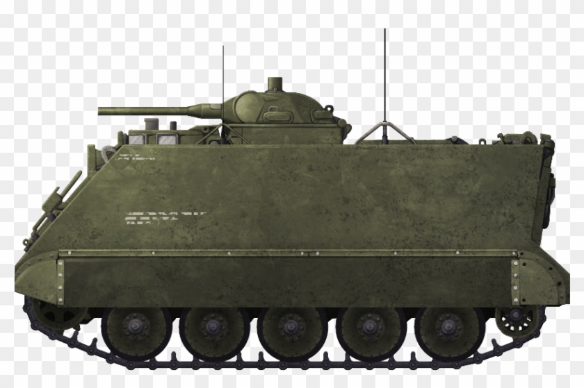 Illustration Of The Self-propelled Flame Thrower M132 - Churchill Tank Clipart #4167064