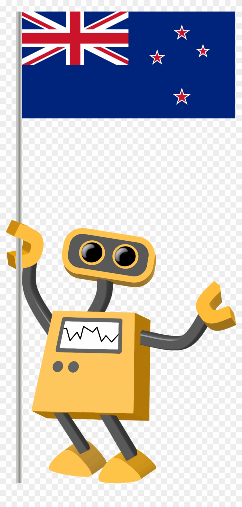 Flag Bot, New Zealand - New Zealand Flag Clipart
