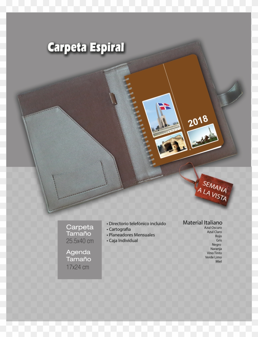 Carpeta Espiral Semanal - Wallet Clipart