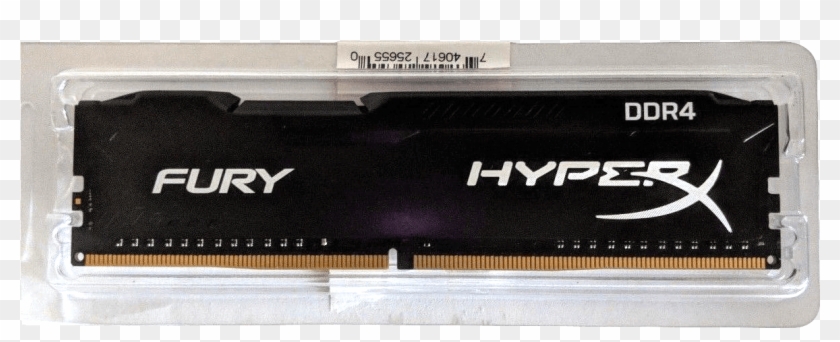 Kingston Hyperx Fury Memory 1x8gb Ddr4-2400 Cl15 Black - Hyperx Fury 16gb 2666mhz Clipart #4167965